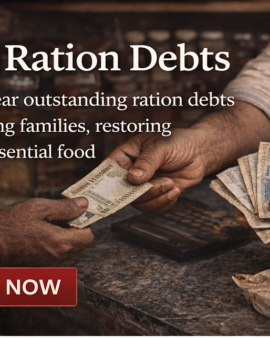 Clear Ration Debts of Needy